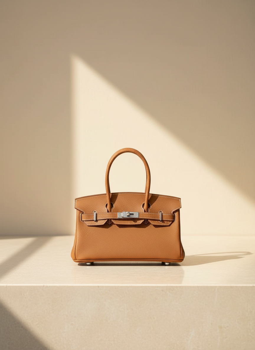 Le Firkin en cuir de vachette pleine fleur, coloris Camel — jelly ou cuir