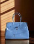 Jelly Croco Azure — sac jelly bleu effet croco en TPU translucide