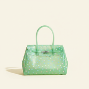 Confetti Cabas, cabas en TPU translucide à petits pois, coloris Vert