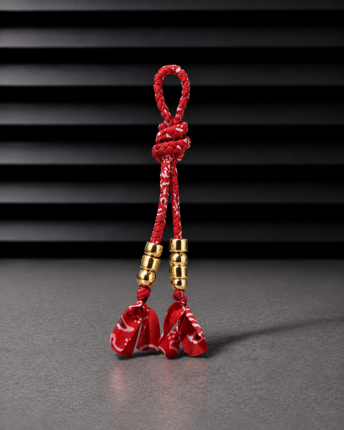 Charm Bandana Cord en cuir premium