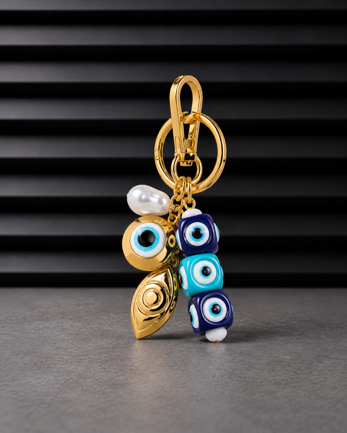 Charm Nazar en cuir premium