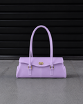 Baguette Firkin Amethyst — sac baguette jelly violet en TPU translucide