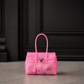 Mini Jelly Firkin Cherry Blush — mini sac jelly rose cerise en TPU translucide effet gelée