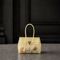 Mini Jelly Firkin Butter — mini sac jelly jaune en TPU translucide effet gelée