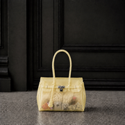 Mini Jelly Firkin Butter — mini sac jelly jaune en TPU translucide effet gelée