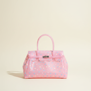 Confetti Cabas, cabas en TPU translucide à petits pois, coloris Rose