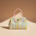 Riviera, cabas rayé en TPU, coloris Jaune
