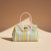 Riviera, cabas rayé en TPU, coloris Jaune
