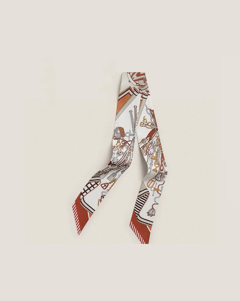 Le Bandeau — soie de mûrier — coloris Mandarine