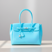 Opaline Lagoon — sac à main opaque en TPU mat, bleu lagon