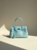 Confetti Cabas, cabas en TPU translucide à petits pois, coloris Bleu