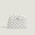 Confetti, sac jelly à pois, coloris blanc